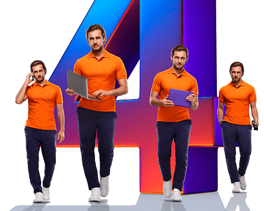 Великолепная четверка Ростелеком в деревня Усть-Долыссы (Псковская область)